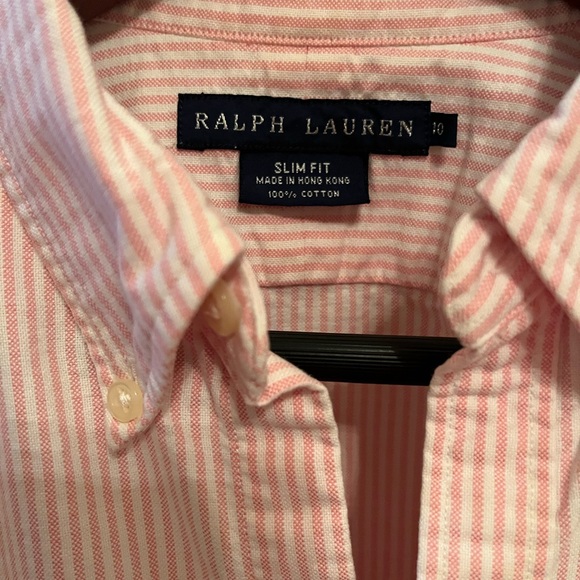 Ralph Lauren Tops - Ralph Lauren Pink Striped Women's Top